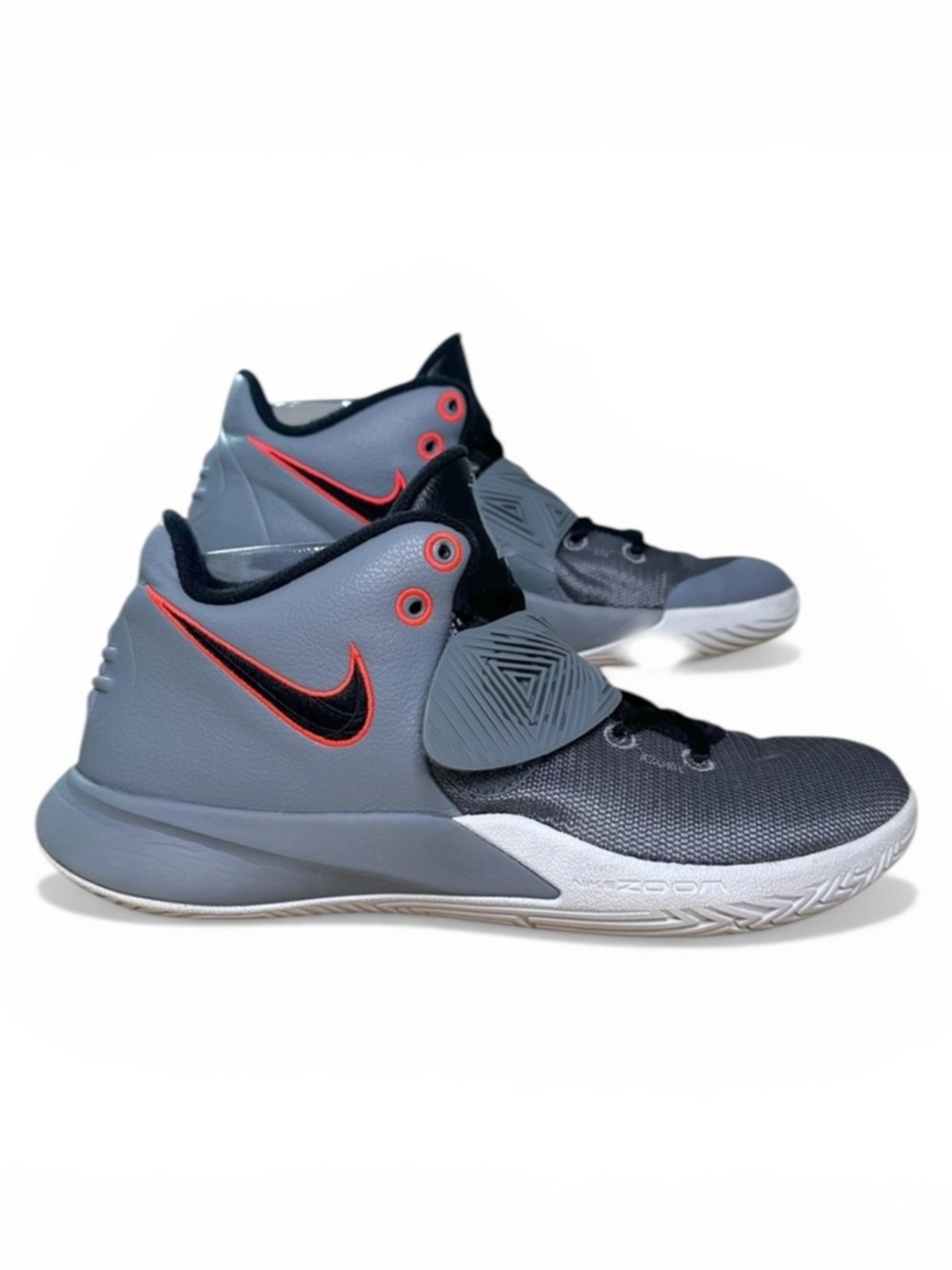 Nike‎ Kyrie Flytrap 3 Grey Black Crimson Basketball Shoes BQ3060-010 Mens 8